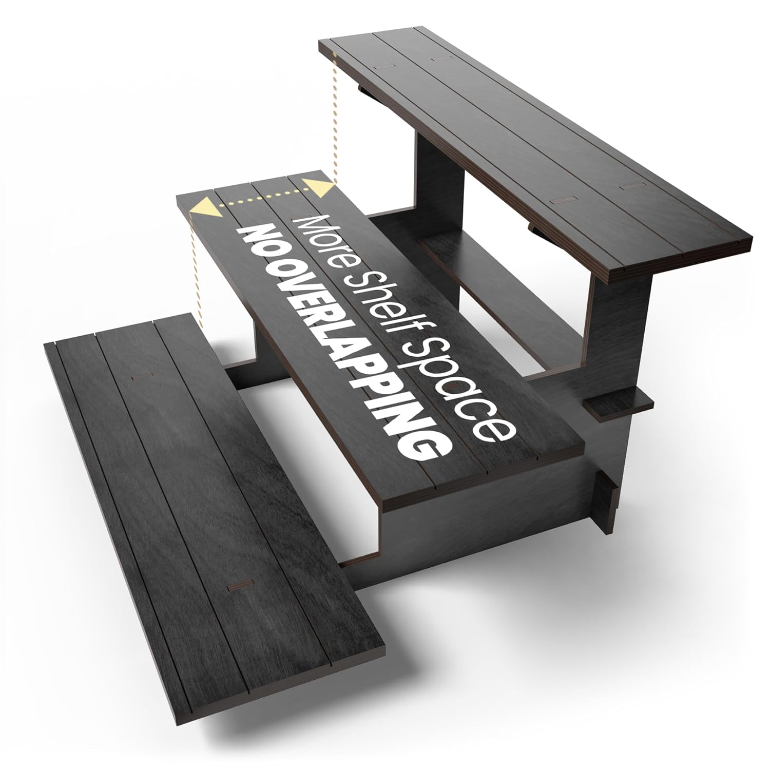 Wooden Straight Display Black
